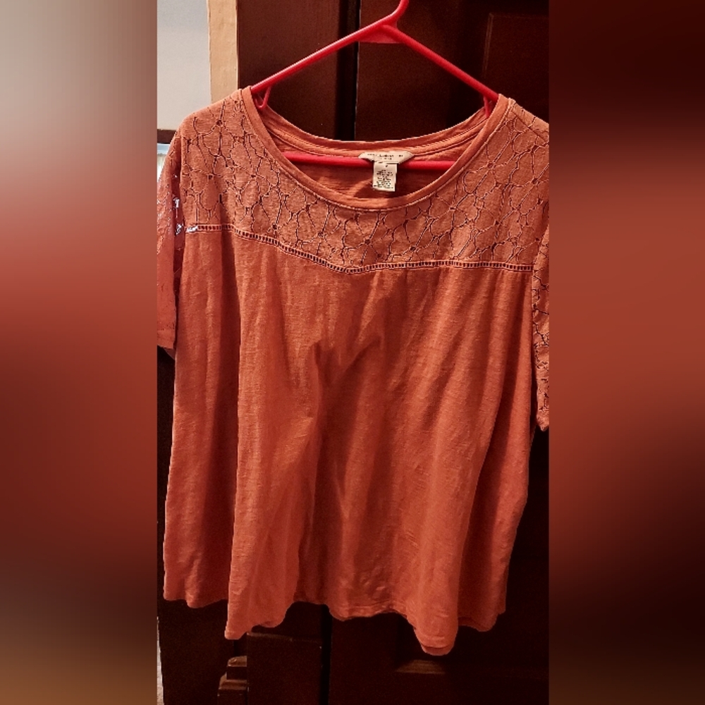 Womens Liz Claiborne Short Sleeve Shirt